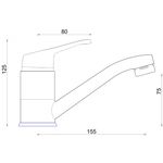 Casa si Gradina - Sanitare - Lavoar baie si accesorii - Baterii sanitare - Baterie lavoar teava medie (15cm) CasaBlanca STREVI BSR2A - Infinity.ro