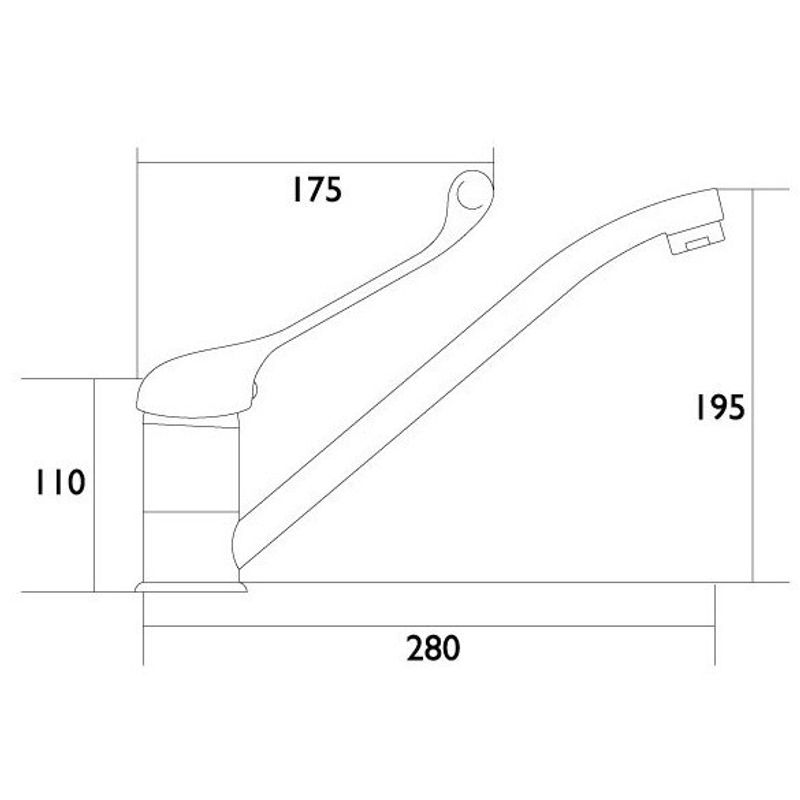 Casa si Gradina - Sanitare - Chiuveta bucatarie si accesorii - Baterii bucatarie - Baterie bucatarie teava rotativa CasaBlanca MEDICO BMED4 - Infinity.ro
