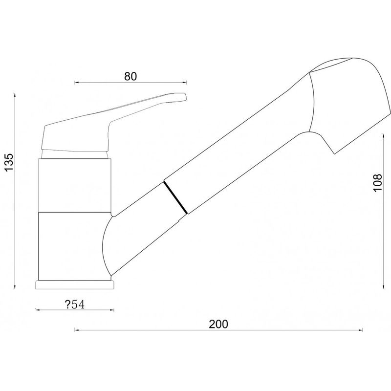 Casa si Gradina - Sanitare - Chiuveta bucatarie si accesorii - Baterii bucatarie - Baterie chiuveta de bucatarie cu dus extractibil CasaBlanca STREVI BSR8 - Infinity.ro