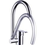 Casa si Gradina - Sanitare - Chiuveta bucatarie si accesorii - Baterii bucatarie - Baterie de bucatarie cu pipa inalta rabatabila crom - Infinity.ro