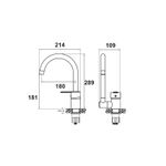 Casa si Gradina - Sanitare - Chiuveta bucatarie si accesorii - Baterii bucatarie - Baterie de bucatarie cu pipa inalta rabatabila crom - Infinity.ro