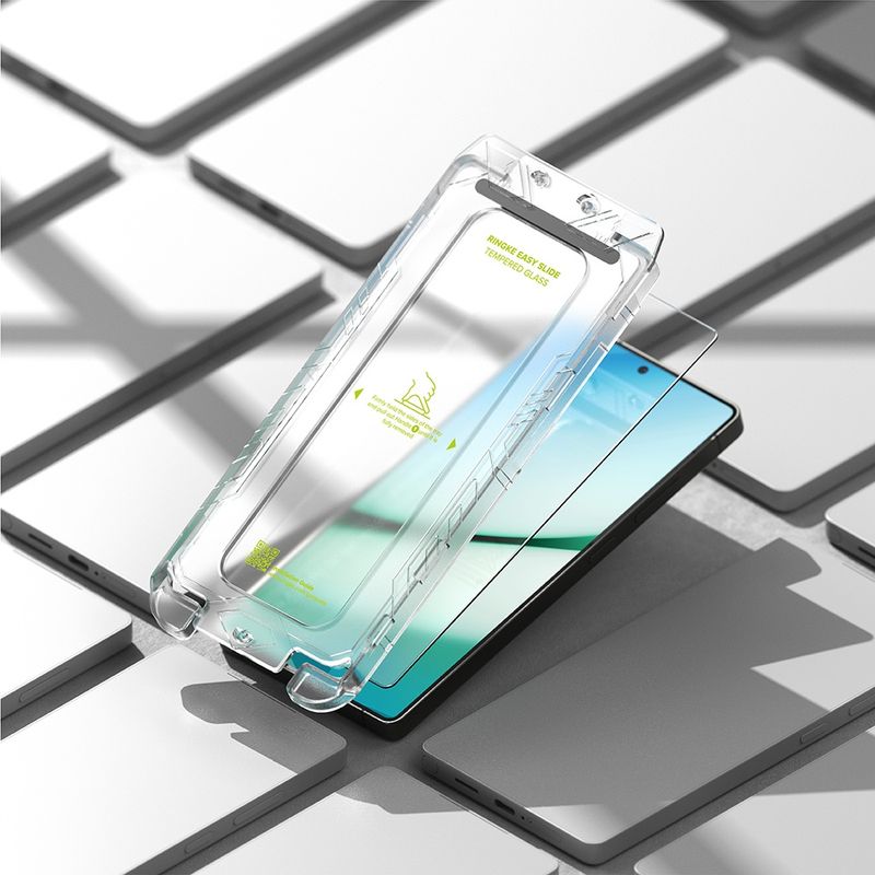 Laptop, Telefoane si Tablete - Telefoane mobile si accesorii - Accesorii Telefoane - Folii protectie telefoane - Folie pentru Samsung Galaxy S25 (set 2) - Ringke Easy Slide TempeRosu Glass - Transparent - Infinity.ro