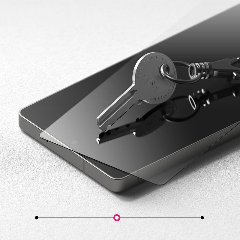 Laptop, Telefoane si Tablete - Telefoane mobile si accesorii - Accesorii Telefoane - Folii protectie telefoane - Folie pentru Samsung Galaxy S25 (set 2) - Ringke Easy Slide TempeRosu Glass - Transparent - Infinity.ro