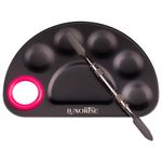 Ingrijire personala si Cosmetice - Machiaj - Accesorii machiaj - Paleta mixare machiaj metal, Luxorise, Neagra - Infinity.ro