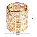 Ingrijire personala si Cosmetice - Machiaj - Aplicatoare si pensule machiaj - Suport pensule machiaj, Luxorise, Crystal, Gold - Infinity.ro