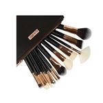 Ingrijire personala si Cosmetice - Machiaj - Aplicatoare si pensule machiaj - Set 15 Pensule Machiaj, Luxorise, Gold, Borseta inclusa - Infinity.ro