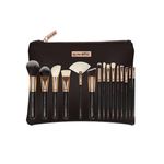 Ingrijire personala si Cosmetice - Machiaj - Aplicatoare si pensule machiaj - Set 15 Pensule Machiaj, Luxorise, Gold, Borseta inclusa - Infinity.ro