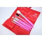 Ingrijire personala si Cosmetice - Machiaj - Aplicatoare si pensule machiaj - Set 7 pensule machiaj, Fraulein, Rosu - Infinity.ro