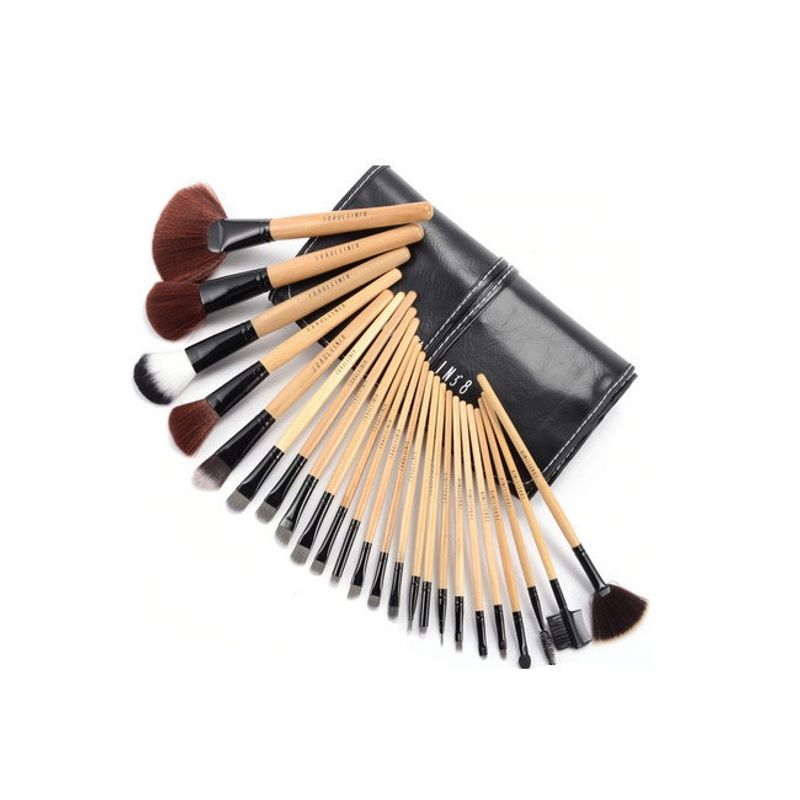 Ingrijire personala si Cosmetice - Machiaj - Aplicatoare si pensule machiaj - Set 24 Pensule Machiaj Fraulein + Geanta depozitare - Infinity.ro