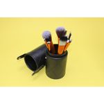 Ingrijire personala si Cosmetice - Machiaj - Aplicatoare si pensule machiaj - Set 12 Pensule Machiaj, Makeup, Etui Depozitare Negru - Infinity.ro