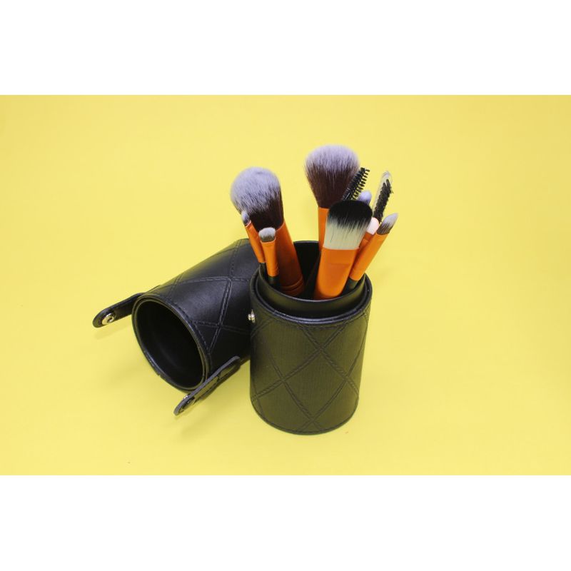 Ingrijire personala si Cosmetice - Machiaj - Aplicatoare si pensule machiaj - Set 12 Pensule Machiaj, Makeup, Etui Depozitare Negru - Infinity.ro