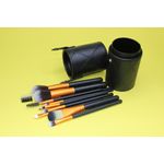 Ingrijire personala si Cosmetice - Machiaj - Aplicatoare si pensule machiaj - Set 12 Pensule Machiaj, Makeup, Etui Depozitare Negru - Infinity.ro