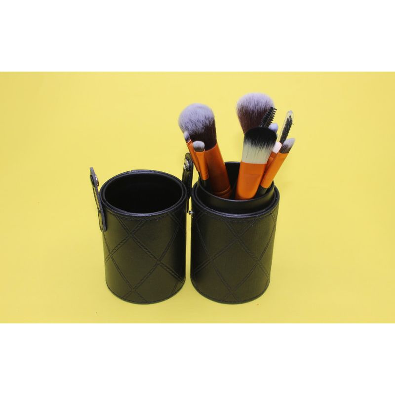 Ingrijire personala si Cosmetice - Machiaj - Aplicatoare si pensule machiaj - Set 12 Pensule Machiaj, Makeup, Etui Depozitare Negru - Infinity.ro