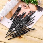 Ingrijire personala si Cosmetice - Machiaj - Aplicatoare si pensule machiaj - Set 20 pensule machiaj Black, Husa depozitare inclusa - Infinity.ro