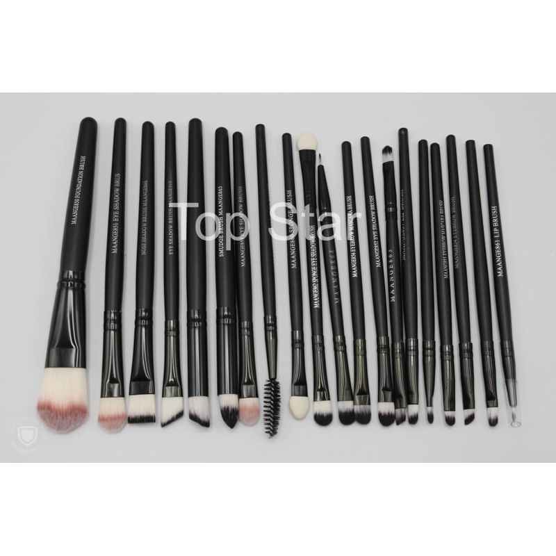 Ingrijire personala si Cosmetice - Machiaj - Aplicatoare si pensule machiaj - Set 20 pensule machiaj Black Brushes - Infinity.ro