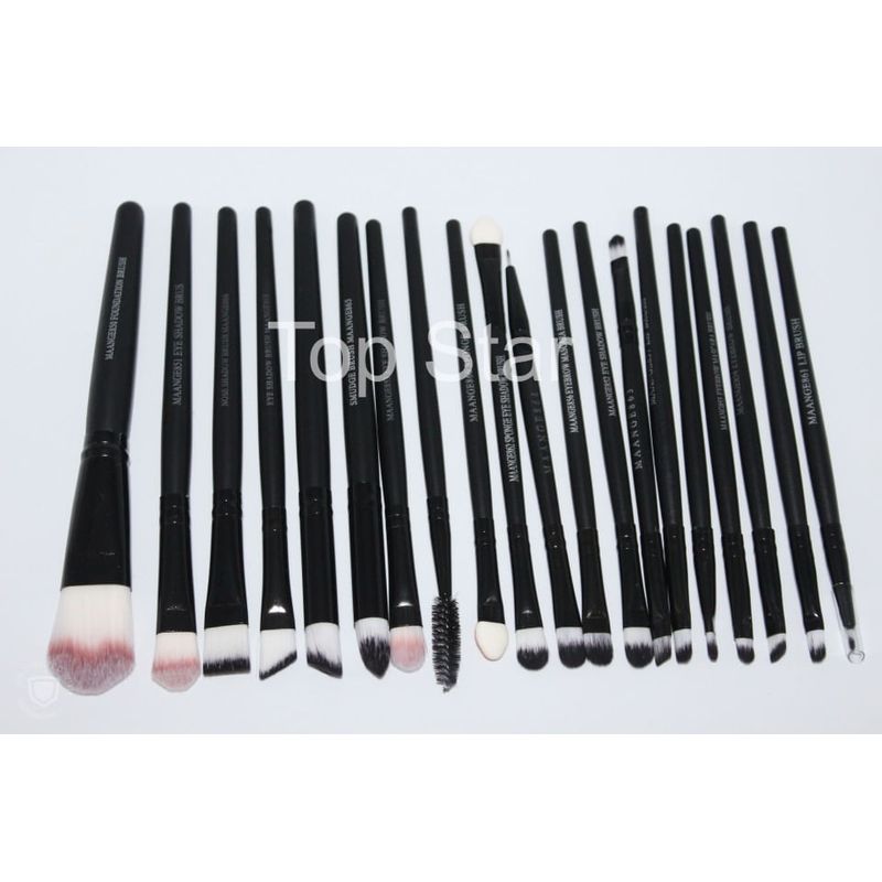 Ingrijire personala si Cosmetice - Machiaj - Aplicatoare si pensule machiaj - Set 20 pensule machiaj Black Brushes - Infinity.ro
