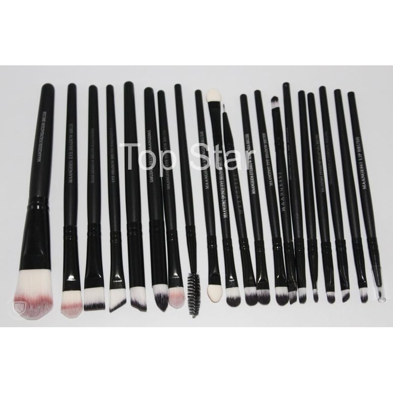 Ingrijire personala si Cosmetice - Machiaj - Aplicatoare si pensule machiaj - Set 20 pensule machiaj Black Brushes - Infinity.ro