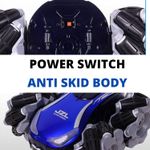 Jucarii, Copii si Bebe - Jucarii si jocuri - Vehicule si jucarii cu telecomanda - Masinute - Masina albastra cu telecomanda, acumulator, viraj special si lumini - Infinity.ro