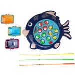Jucarii, Copii si Bebe - Jucarii si jocuri - Jucarii & jocuri educative - Jucarii interactive - Joc interactiv de pescuit, pestisor albastru, cu muzica, salamandra kids - Infinity.ro