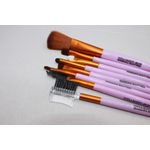 Ingrijire personala si Cosmetice - Machiaj - Aplicatoare si pensule machiaj - Pensule machiaj, Makeup Brush, 8 pensule Lila - Infinity.ro