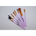Ingrijire personala si Cosmetice - Machiaj - Aplicatoare si pensule machiaj - Pensule machiaj, Makeup Brush, 8 pensule Lila - Infinity.ro