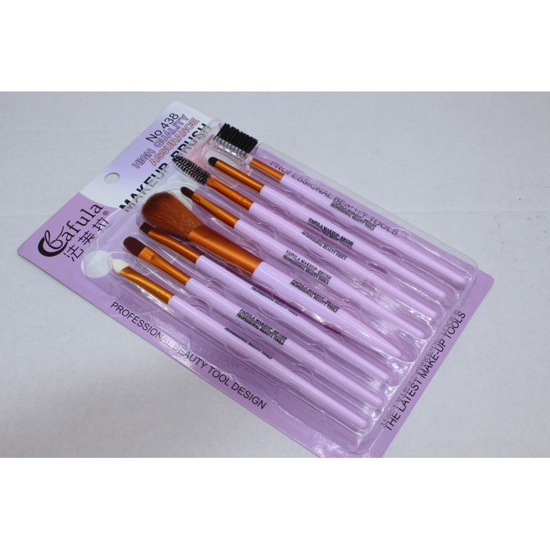 Ingrijire personala si Cosmetice - Machiaj - Aplicatoare si pensule machiaj - Pensule machiaj, Makeup Brush, 8 pensule Lila - Infinity.ro