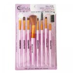 Ingrijire personala si Cosmetice - Machiaj - Aplicatoare si pensule machiaj - Pensule machiaj, Makeup Brush, 8 pensule Lila - Infinity.ro
