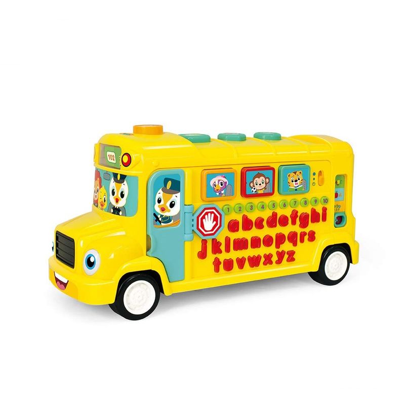 Jucarii, Copii si Bebe - Jucarii si jocuri - Jucarii & jocuri educative - Jocuri si jucarii educative - Autobuz scolar educativ cu sunete si lumini - Infinity.ro