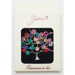 Market - Cadouri - Martisoare - Martisor brosa medie, multicolora, dimensiune brosa aprox 5 cm, material metal, model 11 - Infinity.ro