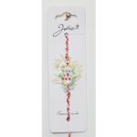 Market - Cadouri - Martisoare - Martisor bratara alb-rosu cu pandantiv metalic - Infinity.ro