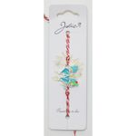 Market - Cadouri - Martisoare - Bratara cu snur alb- rosu fluture pietre si email - Infinity.ro