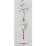 Market - Cadouri - Martisoare - Bratara cu snur alb- rosu fluture pietre colorate - Infinity.ro