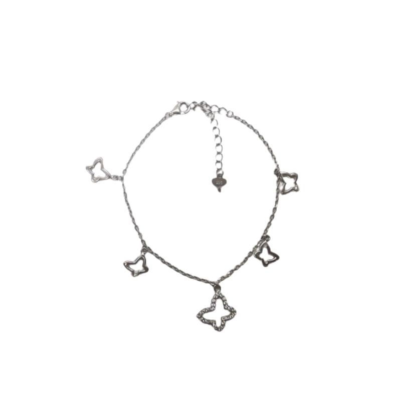 Fashion, accesorii si bijuterii - Femei - Bijuterii femei - Bratari femei - Bratara argint 925 cu 5 fluturi contur - Infinity.ro