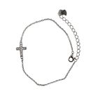 Fashion, accesorii si bijuterii - Femei - Bijuterii femei - Bratari femei - Bratara din argint 925 cruce rodiata cu zirconii - Infinity.ro