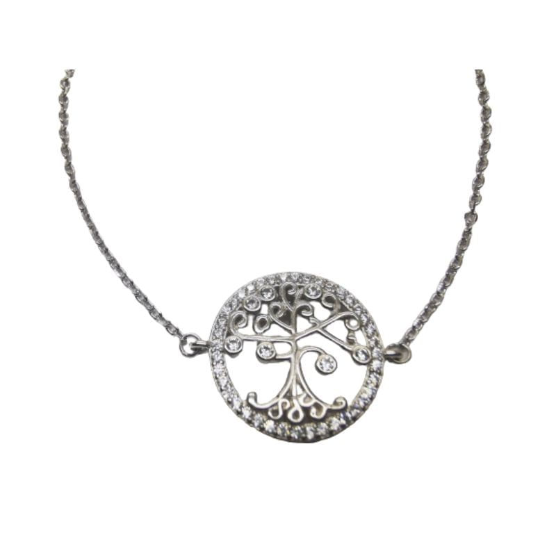 Fashion, accesorii si bijuterii - Femei - Bijuterii femei - Bratari femei - Bratara din argint 925 copac in cerc - Infinity.ro