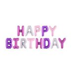 Casa si Gradina - Decoratiuni - Decoratiuni petrecere - Accesorii pentru petrecere - Set baloane folie flippy, happy birthday, 40 cm, multicolor - Infinity.ro