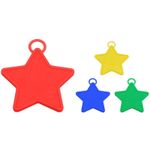 Casa si Gradina - Decoratiuni - Decoratiuni petrecere - Accesorii pentru petrecere - Set 4 greutati pentru baloanele cu heliu, flippy, 60 grame, 15 grame fiecare, plastic, forma stelute, multicolor - Infinity.ro