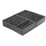 Casa si Gradina - Mobilier - Organizare si depozitare - Organizatoare pentru sertare si dulapuri - Organizator pentru lenjerie de corp, Danex, depozitare sosete, 4 piese, Gri - Infinity.ro