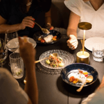 Casa si Gradina - Corpuri si surse de iluminat - Iluminat comercial si industrial - Corpuri iluminat comercial - Lampa de masa, restaurant, noptiera, Danex, cu touch, fara fir, 3 niveluri de luminozitate, veioza, Aurie - Infinity.ro