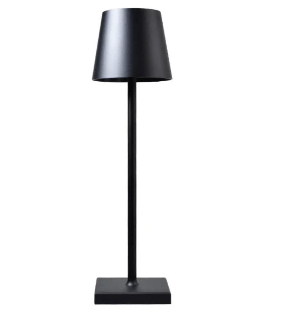 Lampa led restaurant, noptiera, birou, Danex, cu touch, fara fir, baterie reincarcabila, 3 niveluri de luminozitate, veioza, Negru