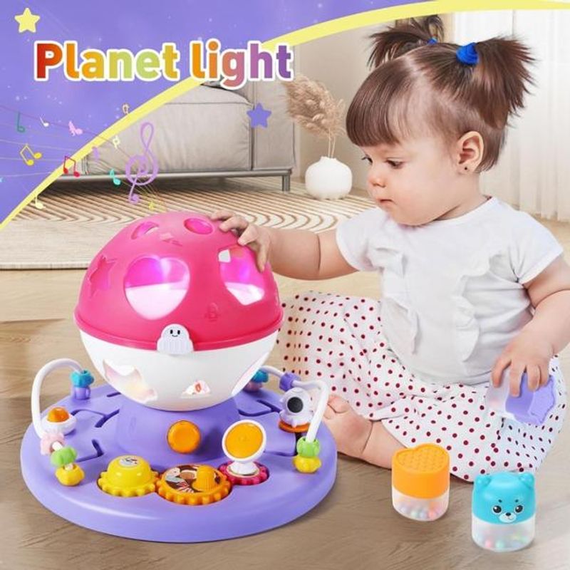 Jucarii, Copii si Bebe - Jucarii si jocuri - Jucarii bebelusi - Jucarii interactive bebelusi - Jucarie muzicala bebeluse si sortator Planeta luminoasa - Infinity.ro