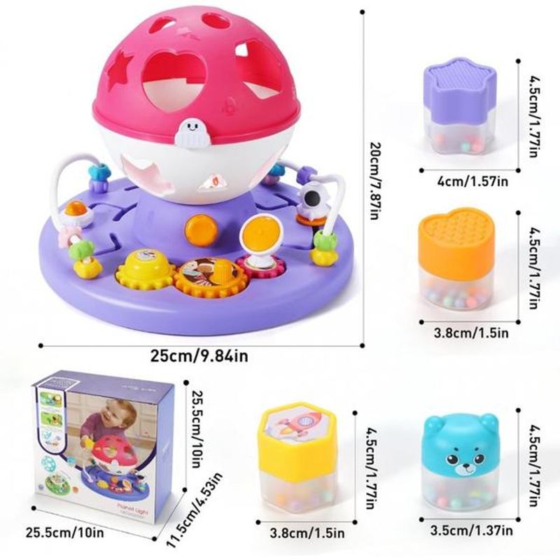 Jucarii, Copii si Bebe - Jucarii si jocuri - Jucarii bebelusi - Jucarii interactive bebelusi - Jucarie muzicala bebeluse si sortator Planeta luminoasa - Infinity.ro