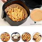 Market - Curatenie si intretinere casa - Produse bucatarie - Pungi si folii alimentare - Set 100 bucati hartie de copt pentru air fryer, friteuza, Unica folosinta, Danex, 16x16x4.5 cm, Maro, Rotund - Infinity.ro