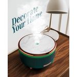 Casa si Gradina - Decoratiuni - Aromaterapie si lumanari - Difuzoare aromaterapie - Difuzor de aromaterapie si umidificator, cu ultrasunete si cu iluminat LED, pentru casa si birou 500ML, Verde - Infinity.ro