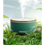 Casa si Gradina - Decoratiuni - Aromaterapie si lumanari - Difuzoare aromaterapie - Difuzor de aromaterapie si umidificator, cu ultrasunete si cu iluminat LED, pentru casa si birou 500ML, Verde - Infinity.ro