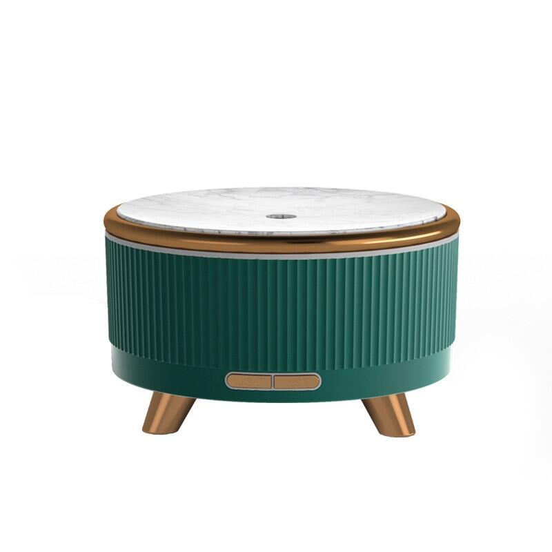 Casa si Gradina - Decoratiuni - Aromaterapie si lumanari - Difuzoare aromaterapie - Difuzor de aromaterapie si umidificator, cu ultrasunete si cu iluminat LED, pentru casa si birou 500ML, Verde - Infinity.ro