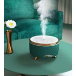 Casa si Gradina - Decoratiuni - Aromaterapie si lumanari - Difuzoare aromaterapie - Difuzor de aromaterapie si umidificator, cu ultrasunete si cu iluminat LED, pentru casa si birou 500ML, Verde - Infinity.ro