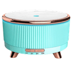 Casa si Gradina - Decoratiuni - Aromaterapie si lumanari - Difuzoare aromaterapie - Difuzor de aromaterapie functie umidificator si purificator aer, cu ultrasunete si cu iluminat LED, 500ML, Turcoaz - Infinity.ro