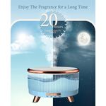 Casa si Gradina - Decoratiuni - Aromaterapie si lumanari - Difuzoare aromaterapie - Difuzor de aromaterapie functie umidificator si purificator aer, cu ultrasunete si cu iluminat LED, 500ML, Turcoaz - Infinity.ro