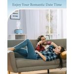 Casa si Gradina - Decoratiuni - Aromaterapie si lumanari - Difuzoare aromaterapie - Difuzor de aromaterapie functie umidificator si purificator aer, cu ultrasunete si cu iluminat LED, 500ML, Turcoaz - Infinity.ro